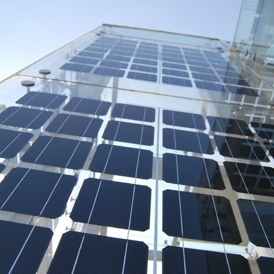 Bifacial高い発電の太陽電池パネルはSunroomのためのガラス太陽電池パネルの費用をカスタマイズした