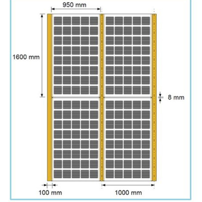 IECの倍ガラスPVモジュールPERCの半分は60個の細胞のCurtaionの壁か屋根のドイツ語を切った