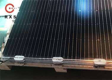 バイフェイシャルすべての黒い太陽電池パネル、ジャンクション・ボックスが付いているモノクリスタルPvの太陽電池パネル