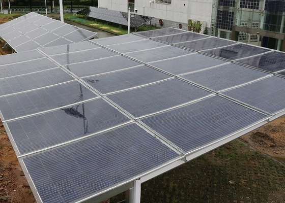 商業建物のためのモノクリスタル二重ガラスPVモジュールのBifacial太陽電池パネル