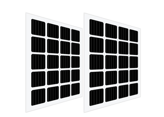 屋根のためのRixin透明なモノクリスタルPVのモジュールのBifacial太陽電池パネル