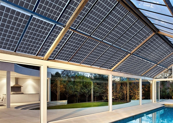 屋根のためのRixin透明なモノクリスタルPVのモジュールのBifacial太陽電池パネル