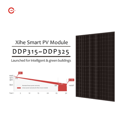 Ip68接続点が付いているすべての黒い標準的な太陽電池パネル、モノクリスタル325W太陽光電池