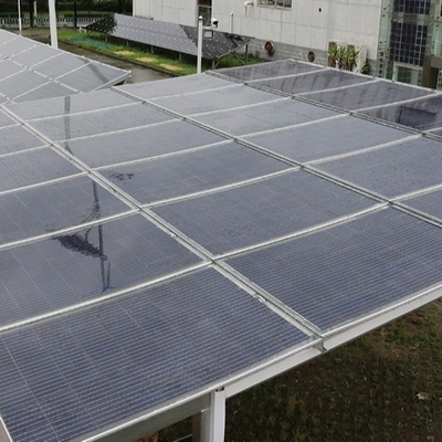 商業建物のためのモノクリスタル二重ガラスPVモジュールのBifacial太陽電池パネル