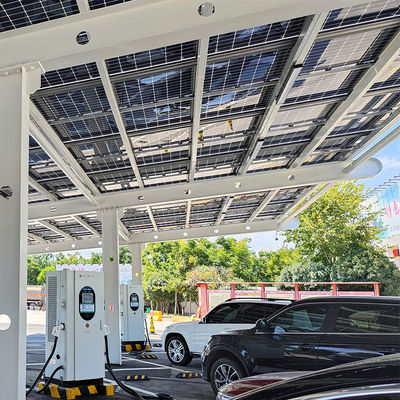 ハイウェイ ソーラー カー充電ステーション BIPV モジュール ソーラー カーポート システム
