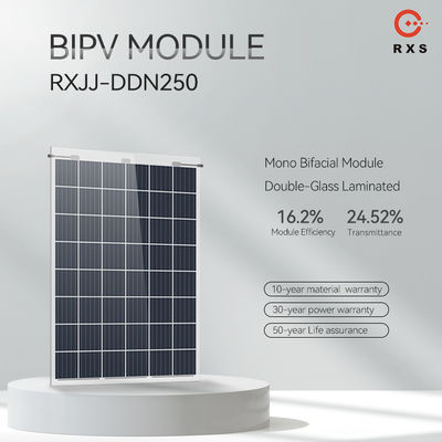 Rixin 透明な高効率 BIPV 太陽電池パネル モノラル 200w 250w 太陽電池モジュール