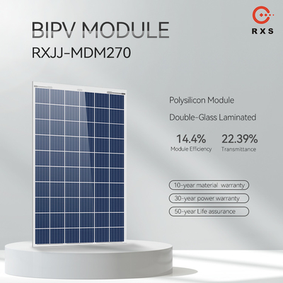 高出力 BIPV 太陽電池パネル クラス A 多結晶シリコン太陽電池