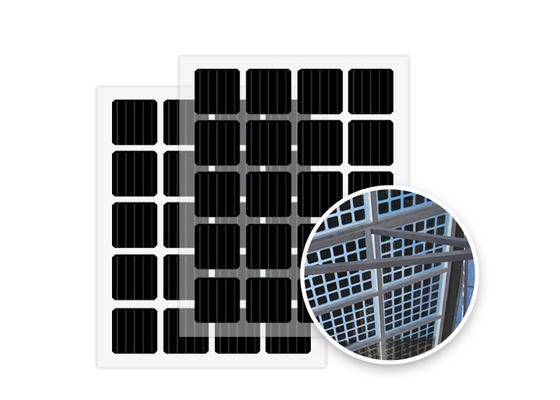 屋根のためのモノクリスタルBifacial BIPVの太陽電池パネルの自浄式上塗を施してあるガラス
